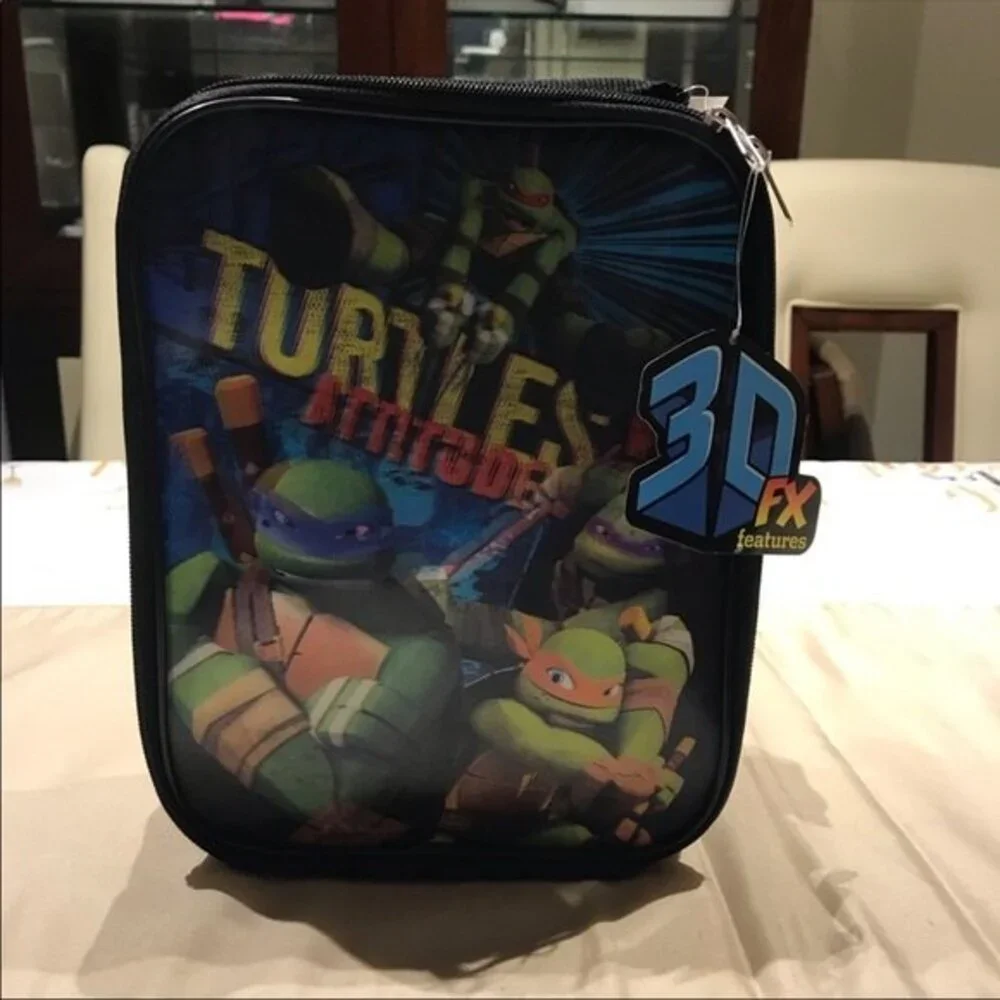 Nickelodeon Teenage Mutant Ninja Turtles 3D Lunch Box Bag Blue